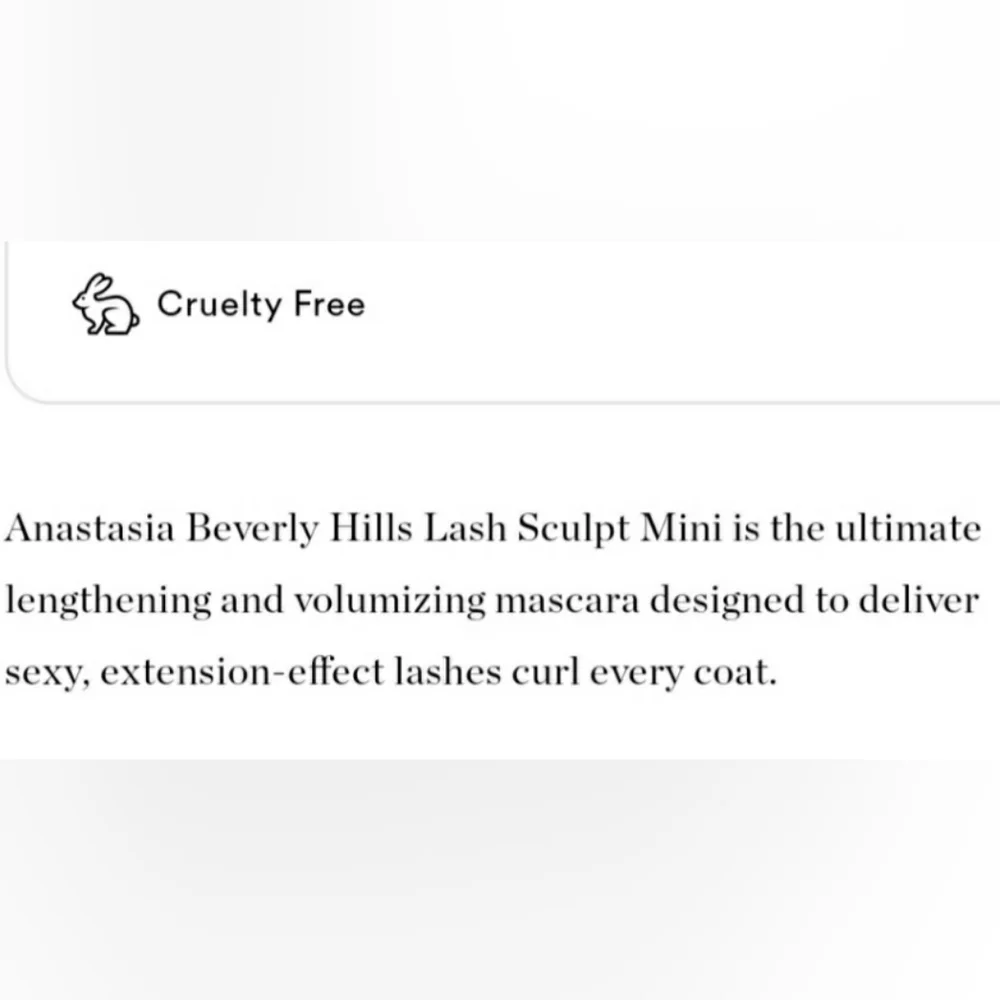 ANASTASIA BEVERLY HILLS DELUXE MINI LASH SCULPT MASCARA.